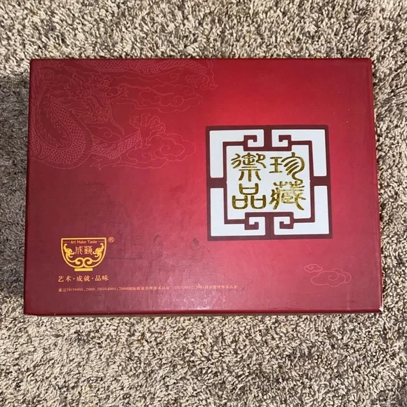 ART MAKE TASTE 4-piece CHINESE PORCELAIN TEA CUP w INFUSER SAUCER LID New in Box - Picture 9 of 16